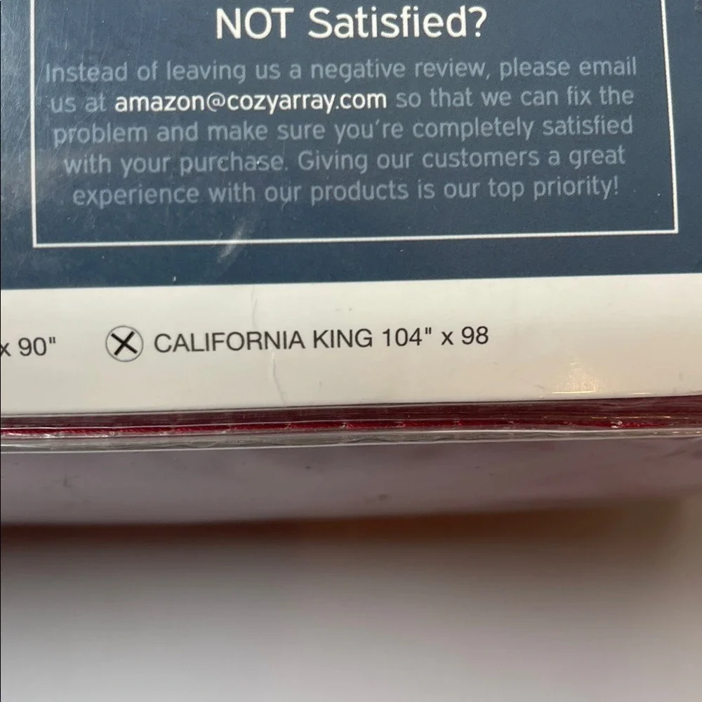 Nestl Burgandy Red Duvet Cover Set California King NEW‎
